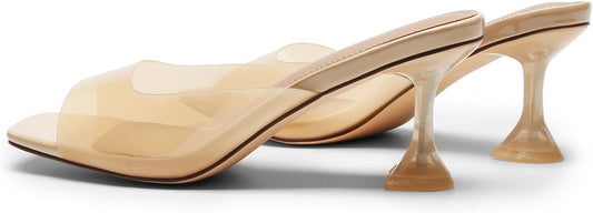 Gift Box Clear Mule Heels