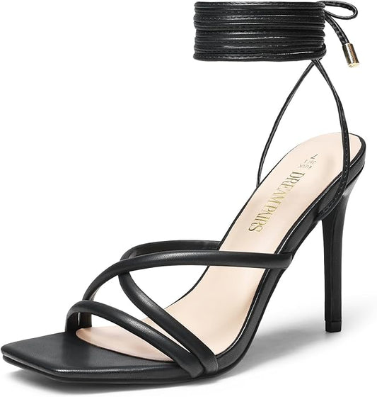 Gift Box Strappy High Stiletto Lace Up