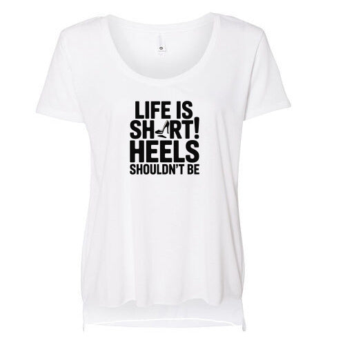 Life Is Short Acoop Neck T-Shirt