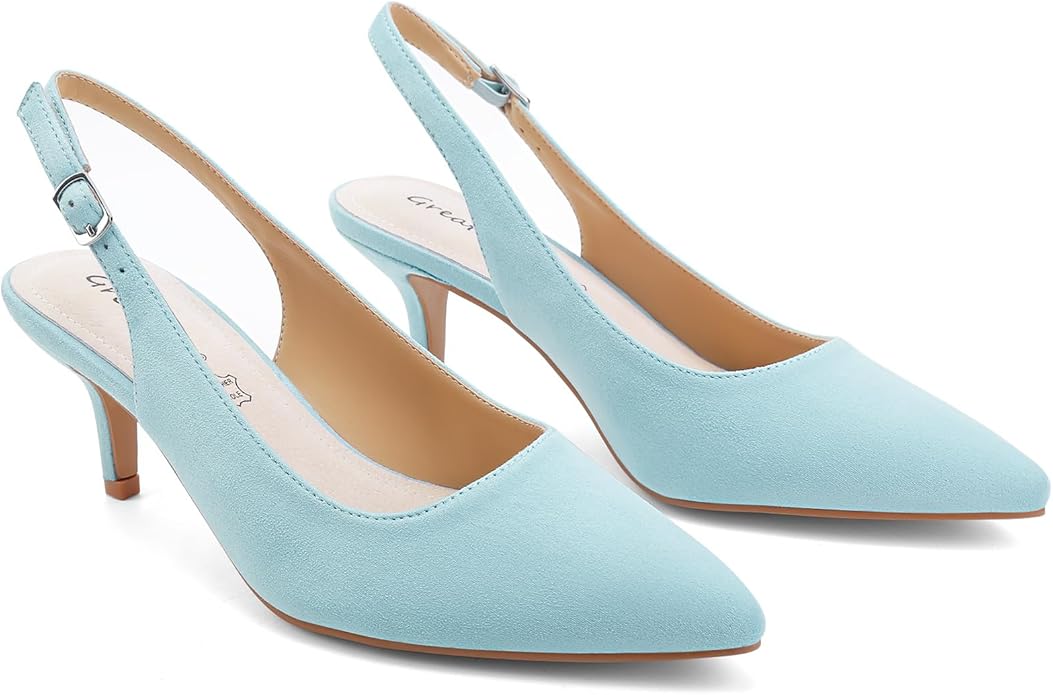 Gift Box Slingback Pumps Shoes Blue