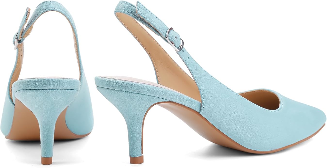 Gift Box Slingback Pumps Shoes Blue