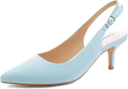 Gift Box Slingback Pumps Shoes Blue