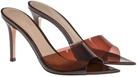 Gift Box Clear Pointed Open Toe Stiletto